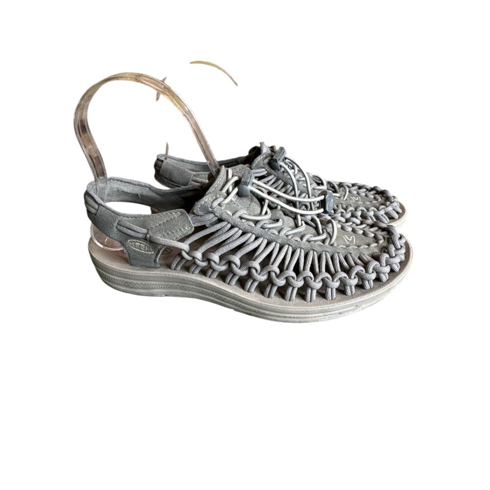 Keen Uneek Gray Grey Corded Sling Back Outdoor Beach Sandal Sz: 6.5